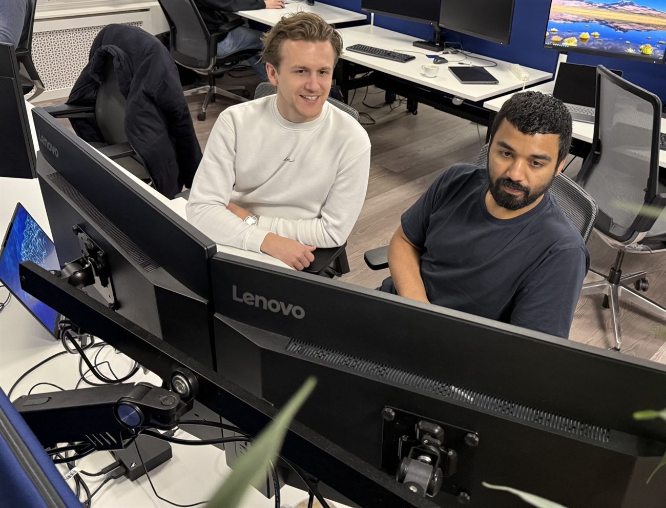 Steven Meijer met collega